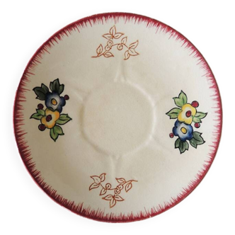 Old Longwy Earthenware Saucer - Marseille