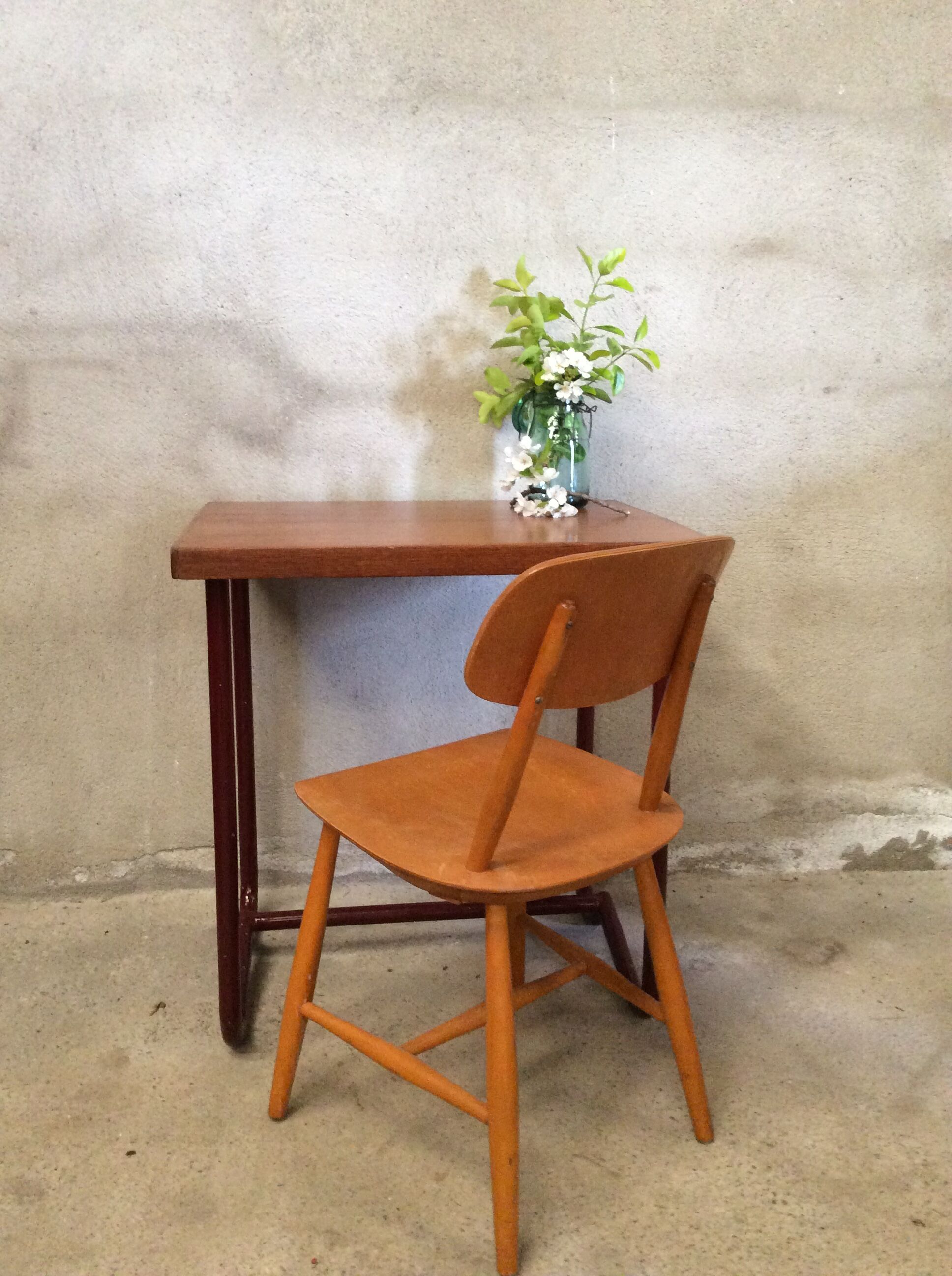 Vintage wood office 1960