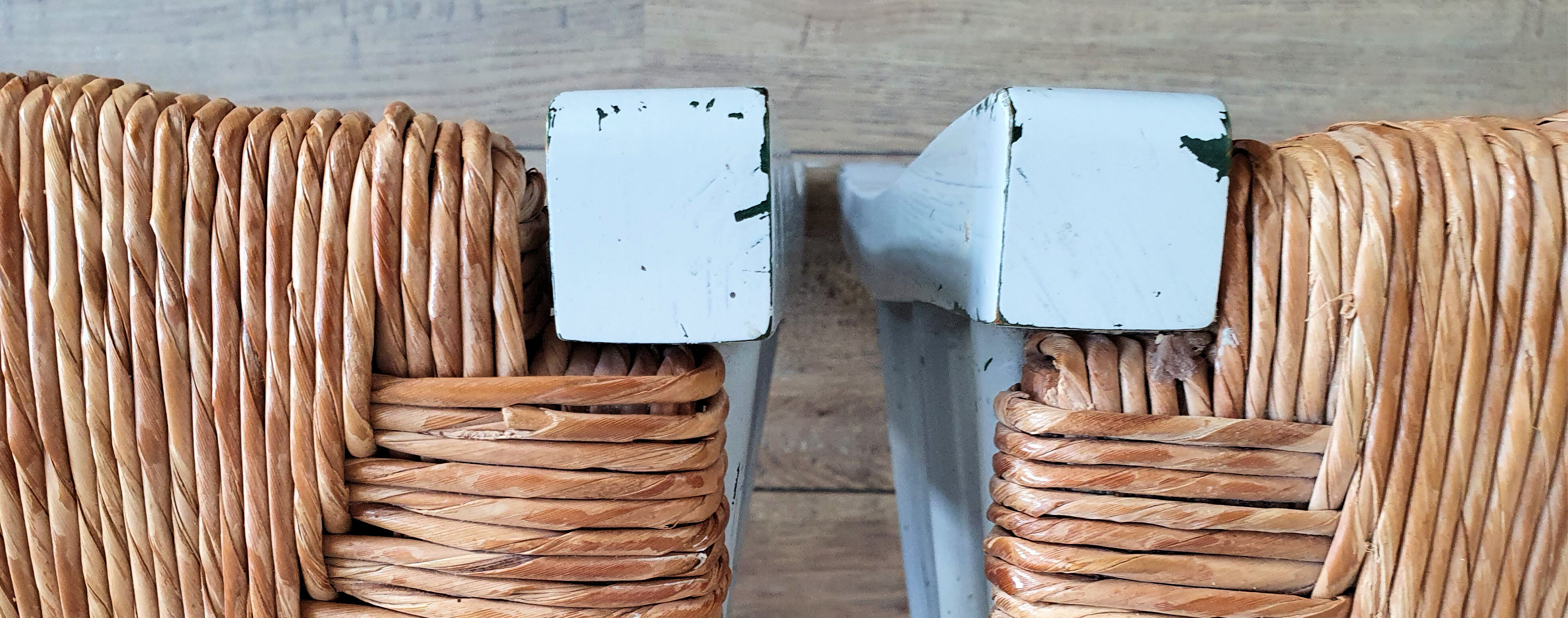 Light grey mulched chairs