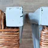 Light grey mulched chairs
