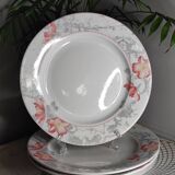 Assiettes plates porcelaine Sarreguemines