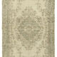 Hand-knotted rustic turkish beige carpet 170 cm x 280 cm