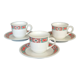 Villeroy & and Boch Rialto - 3 coffee cups and 3 saucers