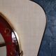Clock formica vintage wall clock silent trapeze "Jaz yellow red"