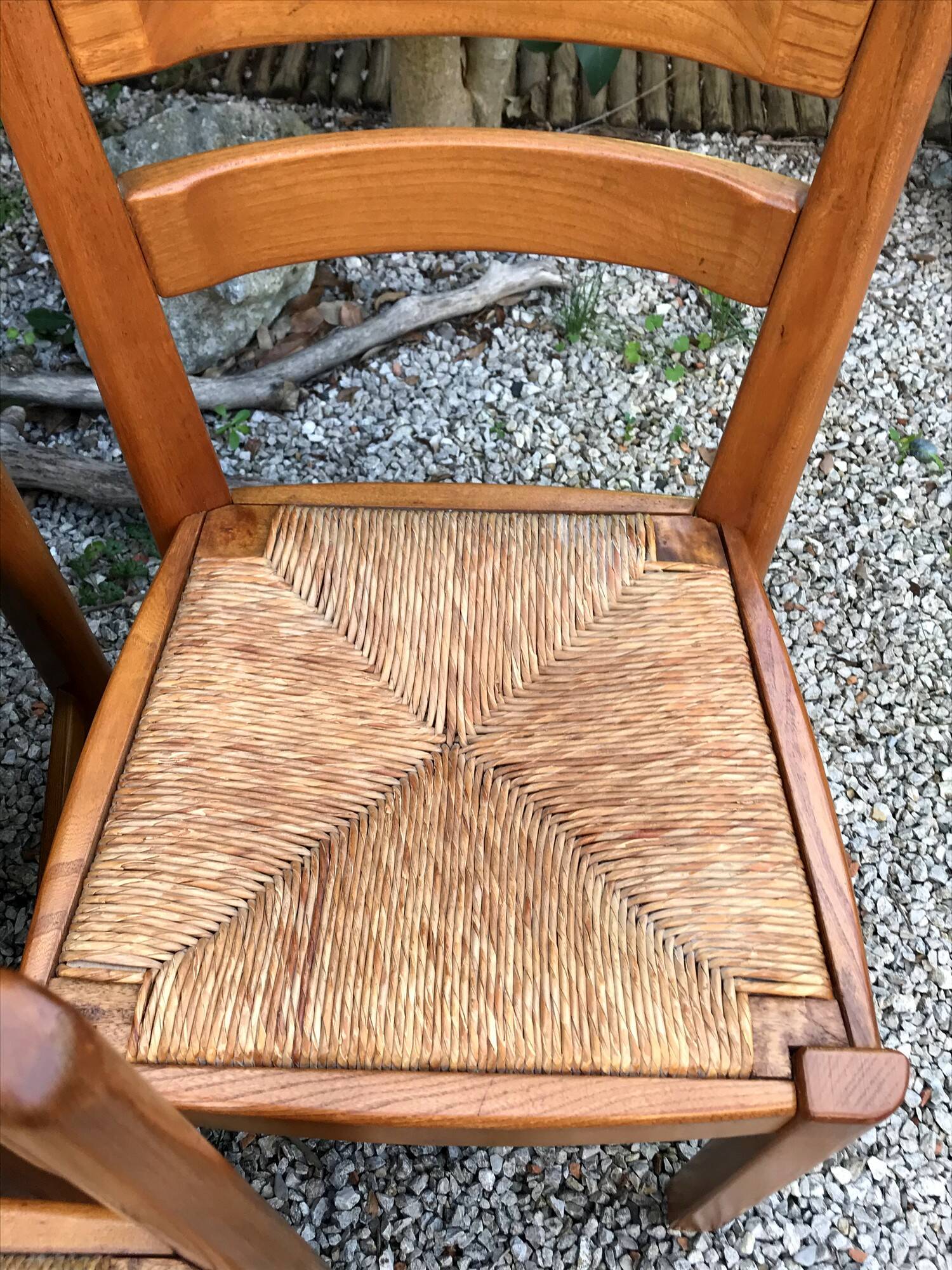 Chaises en orme vintage années 80