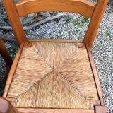 Chaises en orme vintage années 80