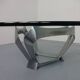Glass Coffee Table by Knut Hesterberg for Ronald Schmitt, 1960s