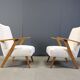 Pair of mid century dutch armchairs, 1960s