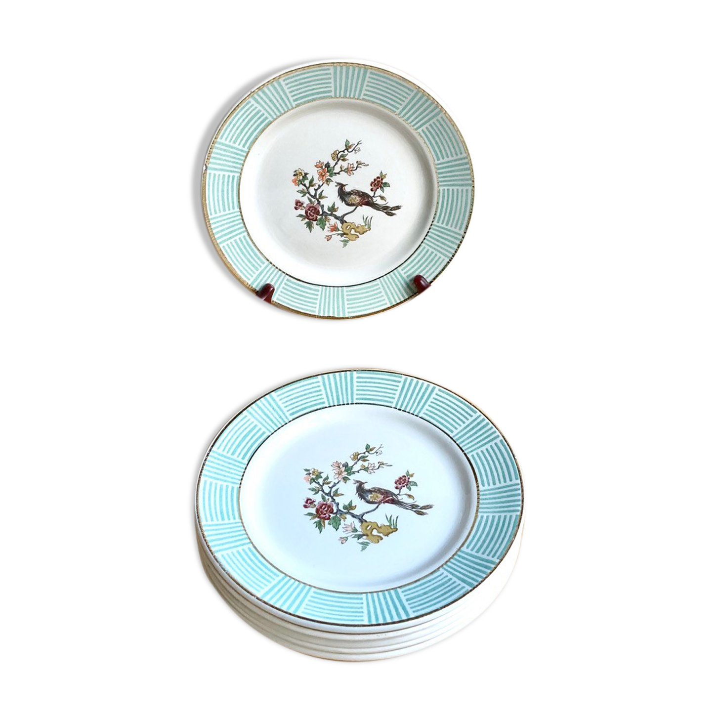 Dessert plates Badonviller 50s