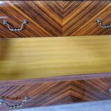 1960s sideboard in mahogany, glass and brass