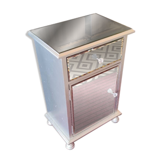 Chevet meuble d'appoint miroir