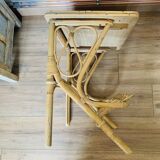 Rattan end table