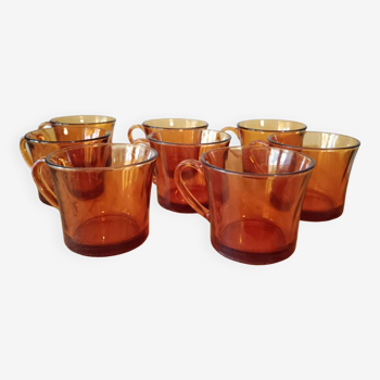 Amber coffee cups set of 10