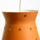 Beautiful Mid Century Modern Diabolo perforated metal sheet pendant lamp