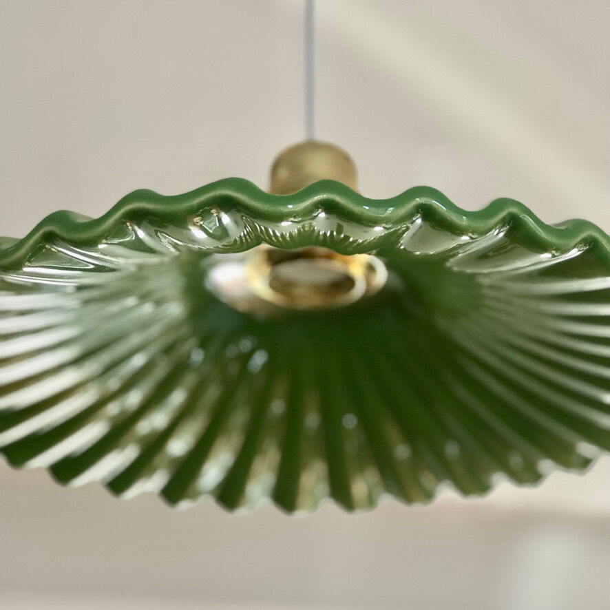 Vintage ceramic pendant lamp