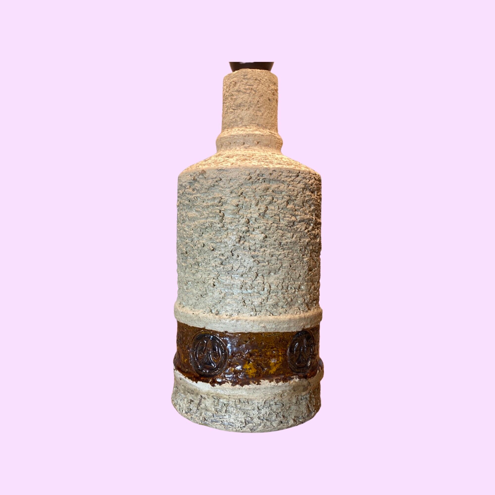 Vintage Table Lamp 'Made In Denmark' | Mid-century Danish Ceramic Lighting | Ceramic Lamp With Shade