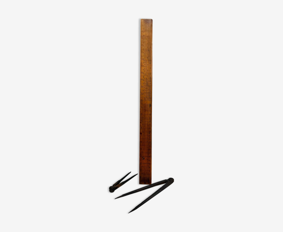 Gunter’s Rule, règle en bois tropical
