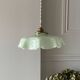 Suspension en opaline vert celadon