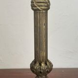 Old gilded bronze lamp stand