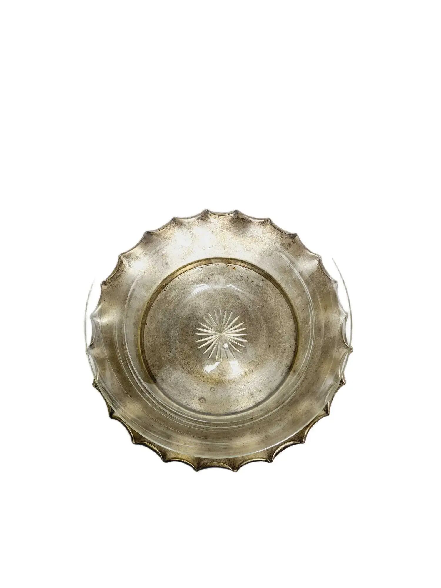 AVX Norblin Art Deco Tray with Glass Insertion