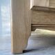 Rustic solid oak sideboard - raw golden honey wood