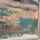 Huile sur toile suédoise du milieu du siècle – « Arbres » par Ingeborg Strangell – Vintage et encadrée
