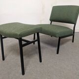 Modernist driver of the 50s/60s and her ottoman