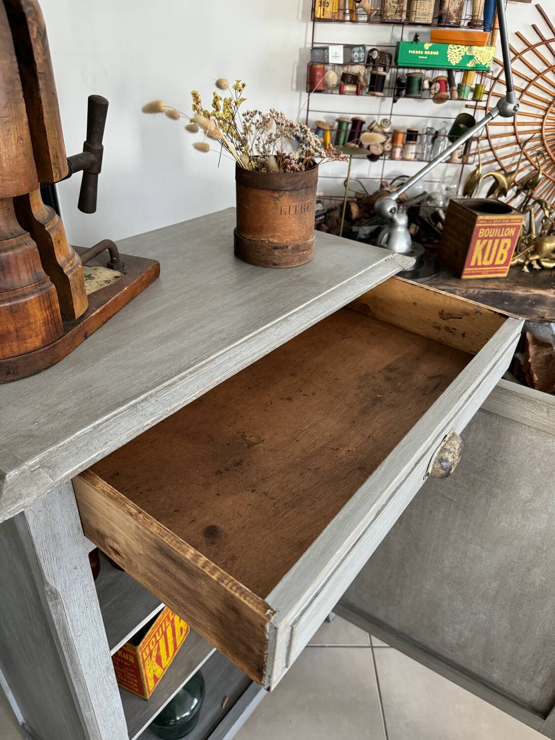 Old vintage Parisian buffet