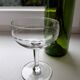 Lot of 6 mismatched crystal champagne glasses early 20th century
