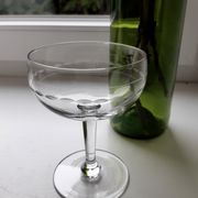Lot of 6 mismatched crystal champagne glasses early 20th century