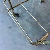 Desserte en laiton et verre, 1970