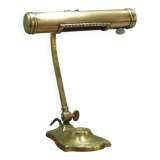 Art Deco brass piano lamp with rotary switch socket