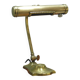 Art Deco brass piano lamp with rotary switch socket