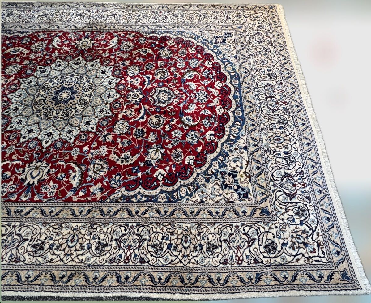Persian Nain carpet wool and silk 300x200 cm