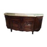 Ancient row with marble