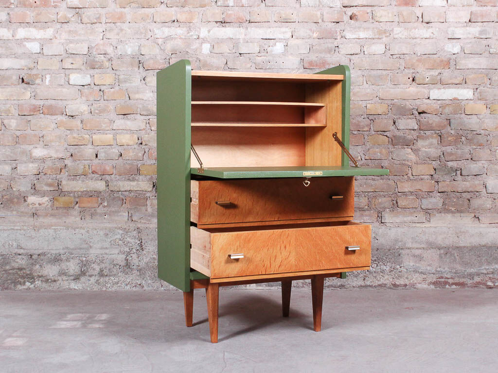 Secretary vintage in oak, circa 1950