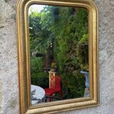 Gilded Louis-Philippe mirror 76 x 55 cm