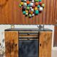 buffet Mado bois poncé et gris anthracite