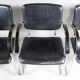 Ensemble de 4 chaises de salon vintage tubulaire en acier
