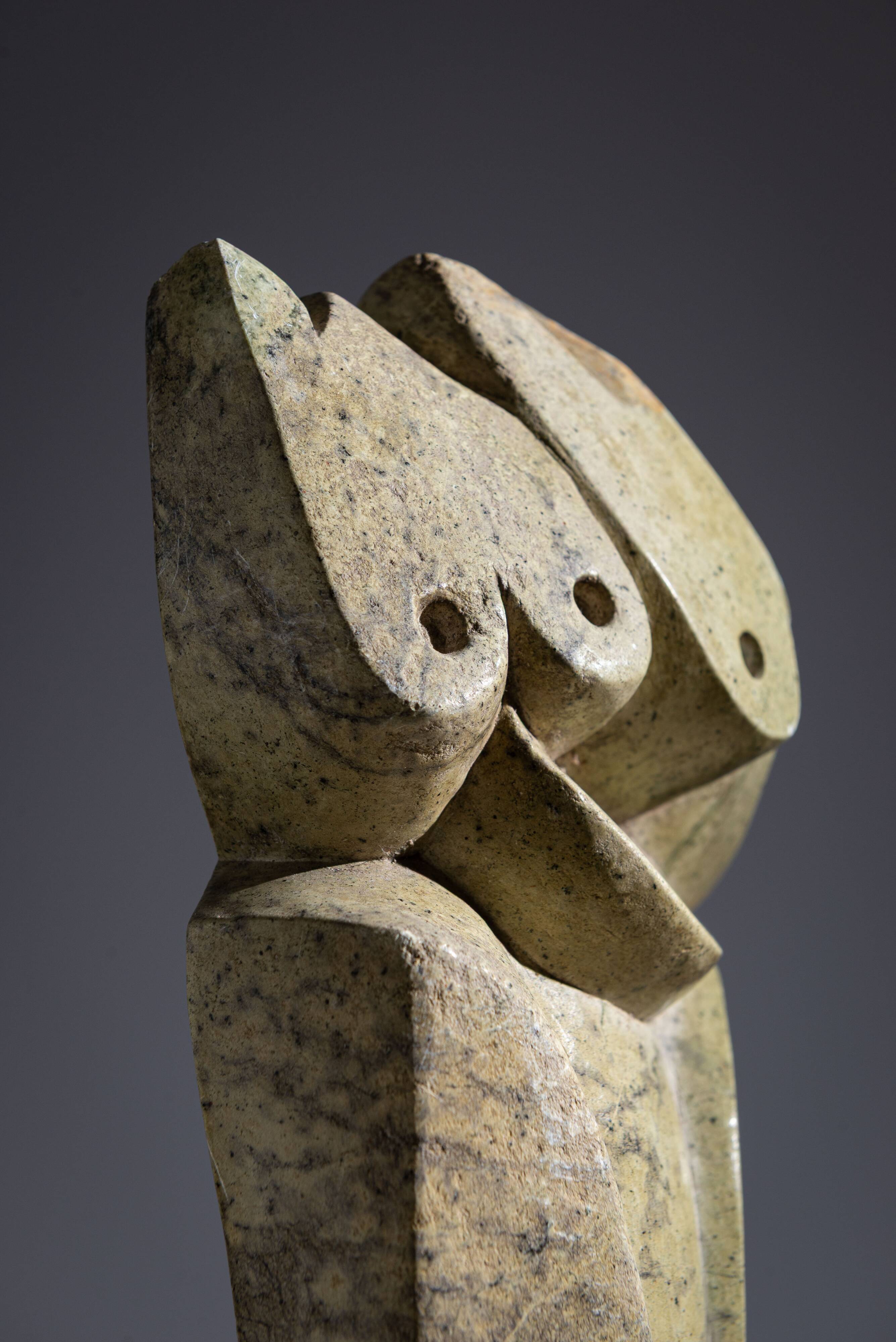 Abstract soapstone bird sculpture