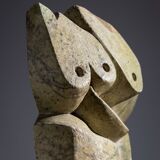 Abstract soapstone bird sculpture