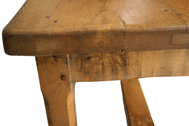 Solid oak table country 50s