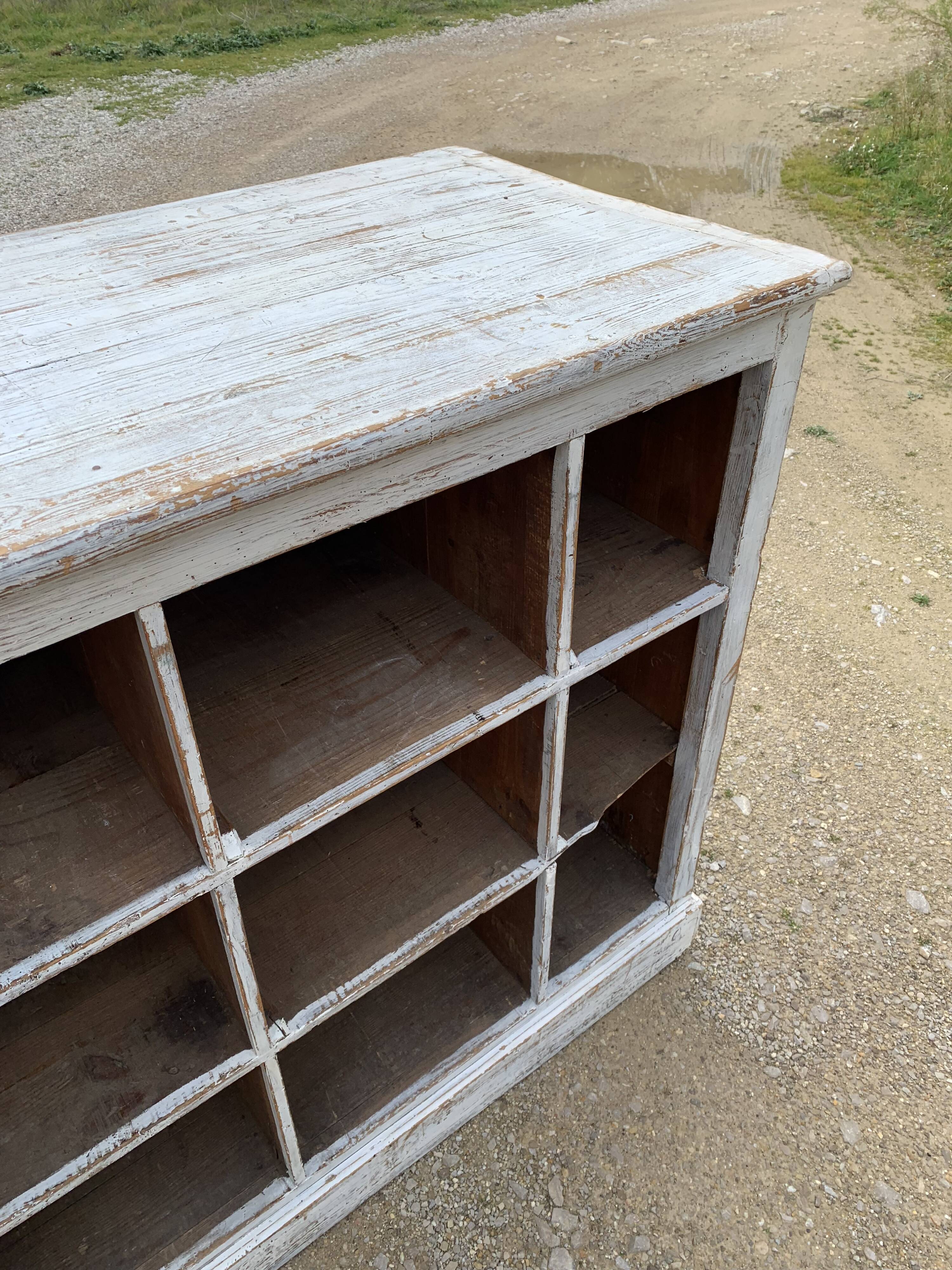 White patinated wooden craft