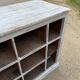 White patinated wooden craft