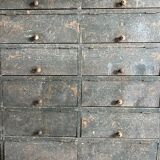 Old patinated flap cabinet