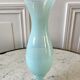 Vase opaline bleu ciel