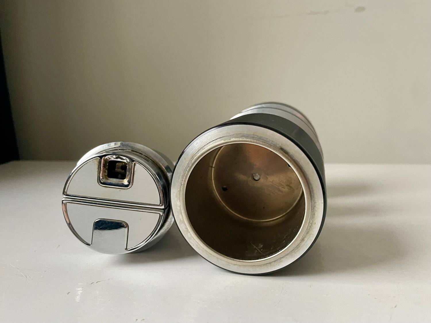 Vintage Modernist  SAROME Japan Table lighter Space age design