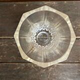 Ancient crystal d'arques vase model longchamp médicis moulded glass vintage