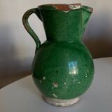 Vase pichet de ferme terre vernissée art populaire sud 1950