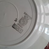 Series of 10 plates flowery Sarreguemines